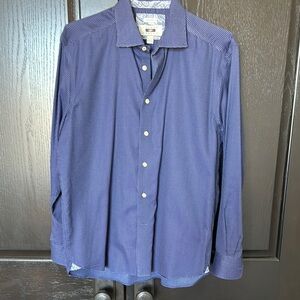 Joseph Abboud Men's Blue Dress Shirt. Size large.